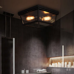 Retro Industrial Style Creative Double-head Porch Balcony Corridor LED Ceiling Lamp