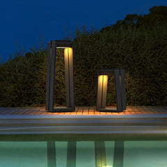 Square Stool LED Waterproof Minimalist Solar Lights Outdoor Lanterns