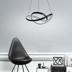 Interweaving Curved Decor Dimmable LED Adjustable Modern Pendant Lighting