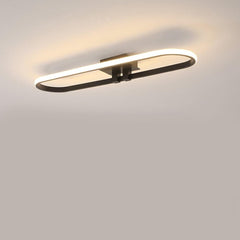 Rounded Rectangle Dimmable LED Contemporary Ceiling Light Flush Mount Lighting