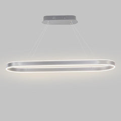Rounded Rectangle LED Dimmable Modern Pendant Lighting Chandelier