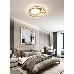 3 Ring Minimalist Acrylic LED Flush Mount Ceiling Light for Bedroom