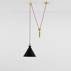 Electroplated metal Conical Adjustable Linear LED Modern Pendant Lighting