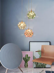 Glass Petal Droplight Pendant Light