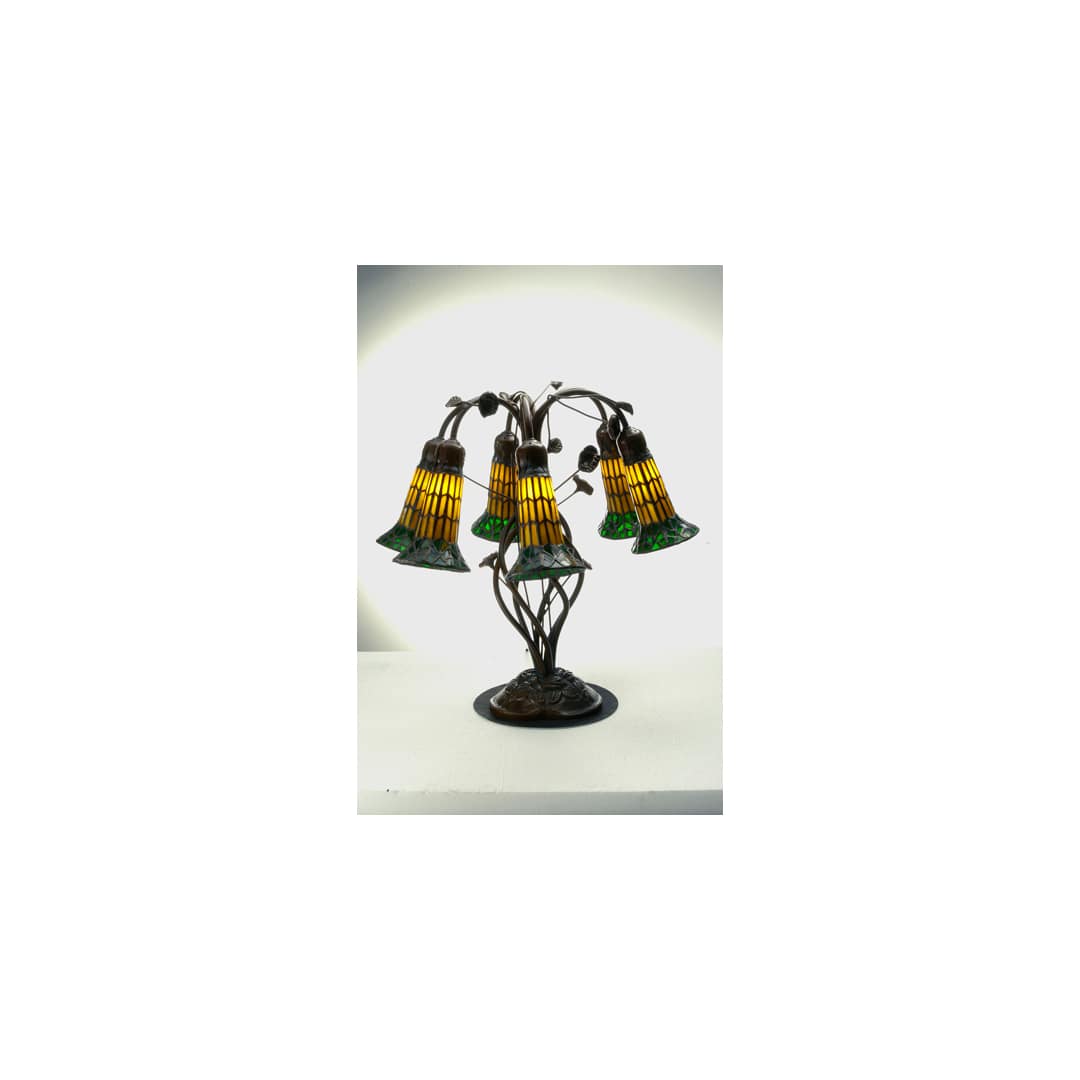 Lily Tiffany Six Light Table Lamp