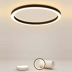 16'' Modern Simple Circle Flush Mount LED Lights Dimmable Ceiling Lights with Remote