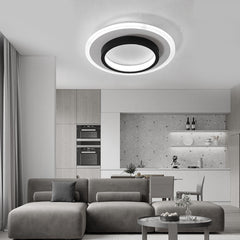 2 Light Circular LED Modern Flush Mount Lighting Ceiling Lights