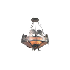 4 Light 36" Wide Pendant with Handmade Shade
