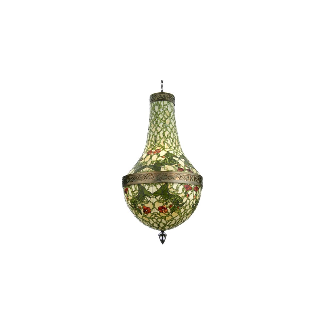 6 Light 35" Wide Pendant with Handmade Shade