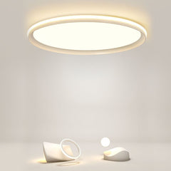 24'' Round Shaped Ultra Thin Modern Flush Mount Lights Dimmable LED Ceiling Lights