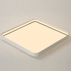 24'' Square Modern Flush Mount Lighting LED Dimmable Ceiling Lights with Edge