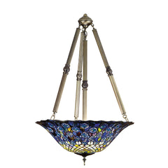 4 Light 24" Wide Pendant with Handmade Shade