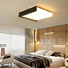 Minimalistische Creatieve Vierkante LED Traploos Dimbaar Scandinavische Plafondlampen