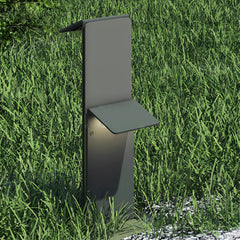 Creative Rectangular LED Waterproof Gray Modern Solar Pathway Lights
