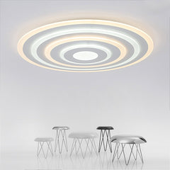 Concentric Circles Modern Flush Mount Light Dimmable LED Ceiling Lights
