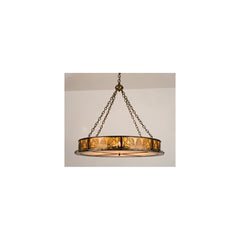 4 Light 42" Wide Pendant with Handmade Shade