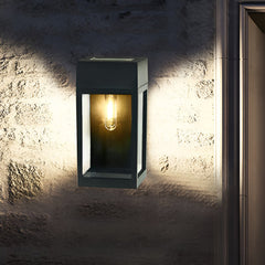 Rectangular Glass LED Waterproof Light-controlled Solar Wall Lamp