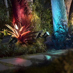 Adjustable Waterproof LED Multicolor Dimmale Solar Powered Spot Light