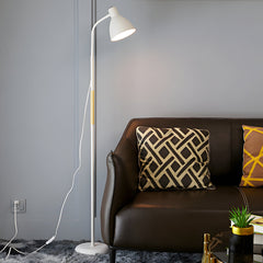 59 inch Houten en Metalen Boogvormige LED-Vloerlamp