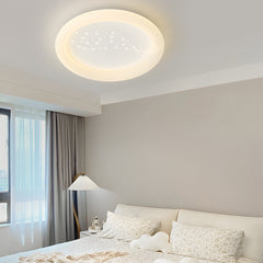 Vierkante Ronde Drietraps Dimming LED Melkachtig Wit Moderne Plafondarmatuur