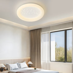 Vierkante Ronde Drietraps Dimming LED Melkachtig Wit Moderne Plafondarmatuur