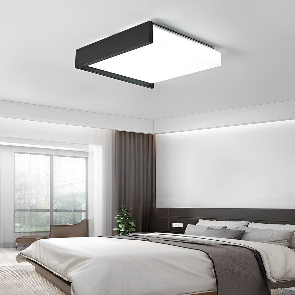 Minimalistische Creatieve Vierkante LED Traploos Dimbaar Scandinavische Plafondlampen