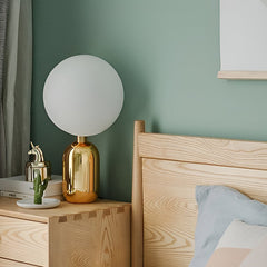 Modern Big Glass Global Ball LED Accent Table Lamp
