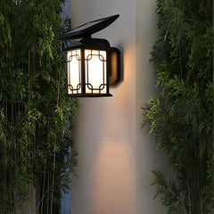 Vintage Waterproof LED Dimmable with Remote Solar Wall Lights Outdoor