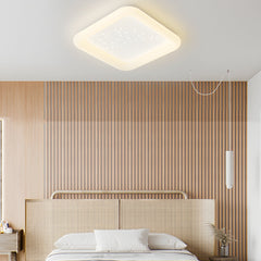 Vierkante Ronde Drietraps Dimming LED Melkachtig Wit Moderne Plafondarmatuur