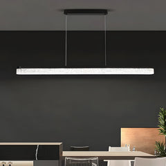 1 Light 47.24-In Island Light Dimmable Black Linear Pendant Light