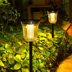 2Pcs Round Waterproof LED Intelligent Motion Sensor Solar Lawn Lights