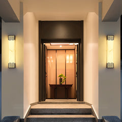 Rectangular Resin LED Waterproof Vintage Outdoor Wall Lights Wall Lamp