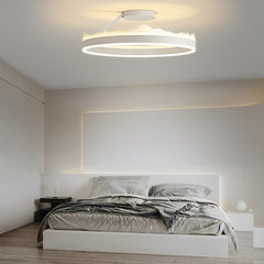 Ronde traploze dimbare LED witte Scandinavische plafondlampen opbouwverlichting