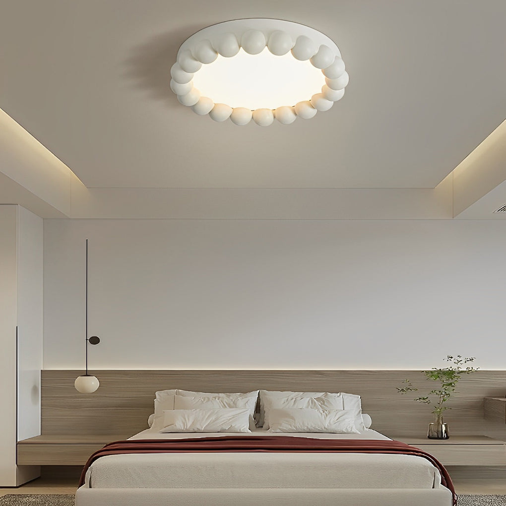 Ronde Artistieke Handgemaakte Drie Staps Dimming LED Scandinavische Plafondlampen