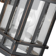 Retro Simple Waterproof Bubbles Glass Shade Modern Outdoor Wall Light