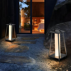 Portable Waterproof LED Removable Black Modern Outdoor Floor Lamp