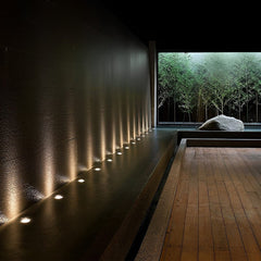 White Stainless Steel 1.5W LED Deck Step In-ground Well Lights