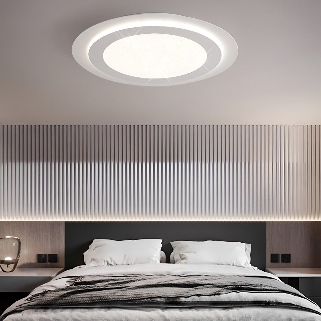 Minimalistische Vierkante Cirkelvormige LED Plafondlampen met Traploos Dimmen