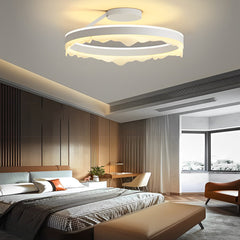 Ronde traploze dimbare LED witte Scandinavische plafondlampen opbouwverlichting