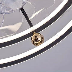 23.6'' Low Profile Ceiling Fan with Dimmable Light and Remote