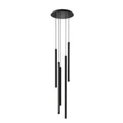 1-Light LED Pendant in Black