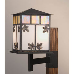 16" Wide 2 Light Wall Sconce with Art Glass Shade