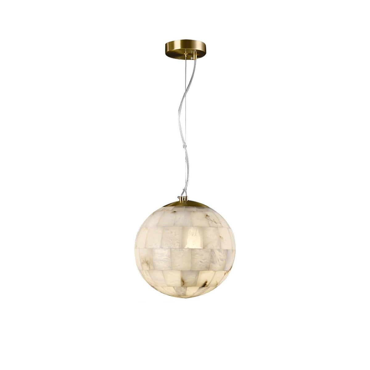 Alabaster Ball Droplight Pendant Light