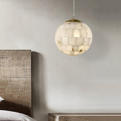 Alabaster Ball Droplight Pendant Light