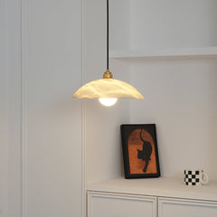 Alabaster Dome Droplight Pendant Lamp