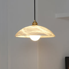 Alabaster Dome Droplight Pendant Lamp