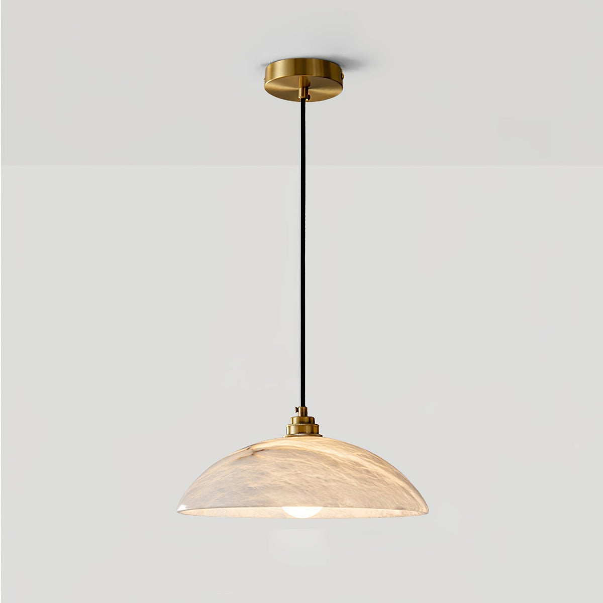 Alabaster Dome Droplight Pendant Lamp