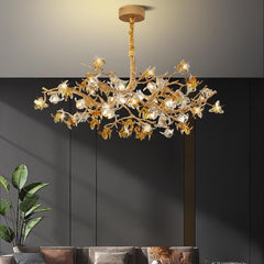 Aosta Brass Branch Ceiling fixture Chandelier