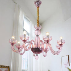 Ares Murano Glass Crown Chandelier