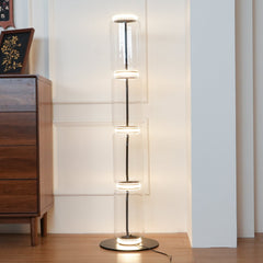 Bamboo Glass Floor-standing Lamp Floor Lamp